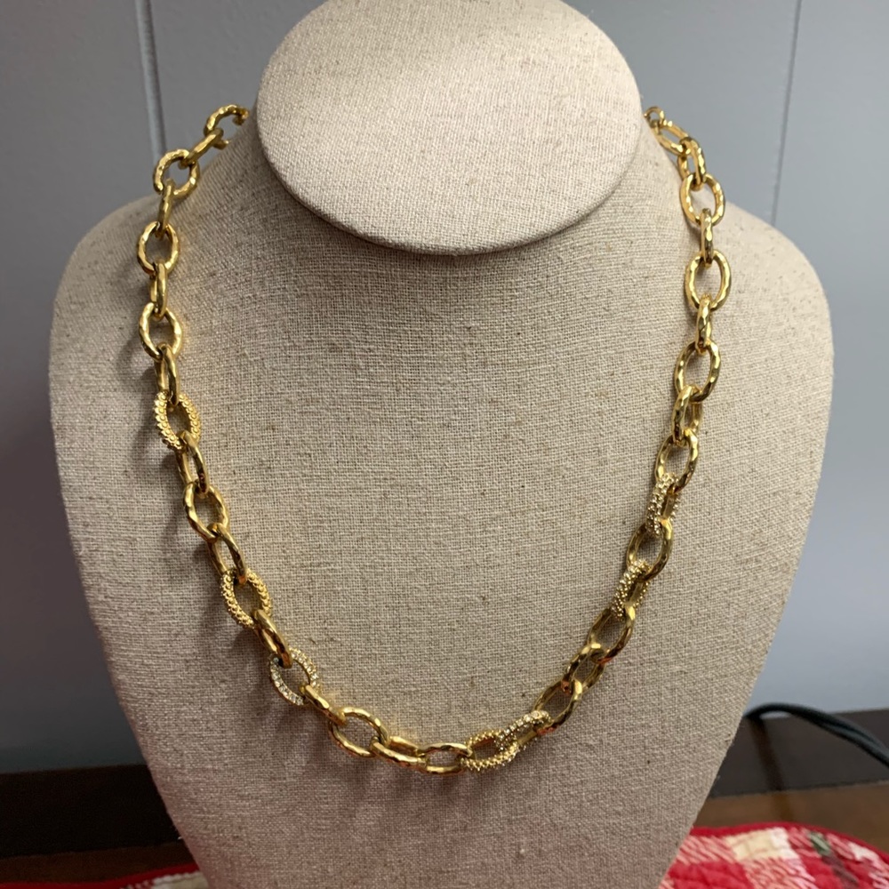 Stella & Dot Christina Link Necklace with Box